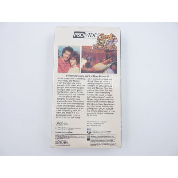 Short Circuit VHS 1986 Comedy Sci-Fi Steve Guttenberg CBS Fox Video Movie - Picture 2 of 5